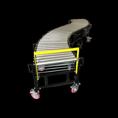 quality Load 50kg Fireproof Expandable Adjustable Height Flexible Gravity Roller Conveyor factory